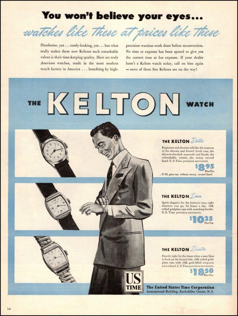 1958 keldon watch ad
