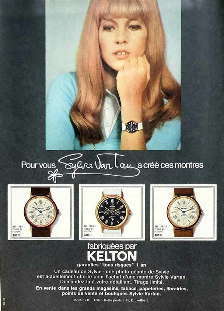 Kelton 1970 ad sylvie vartan