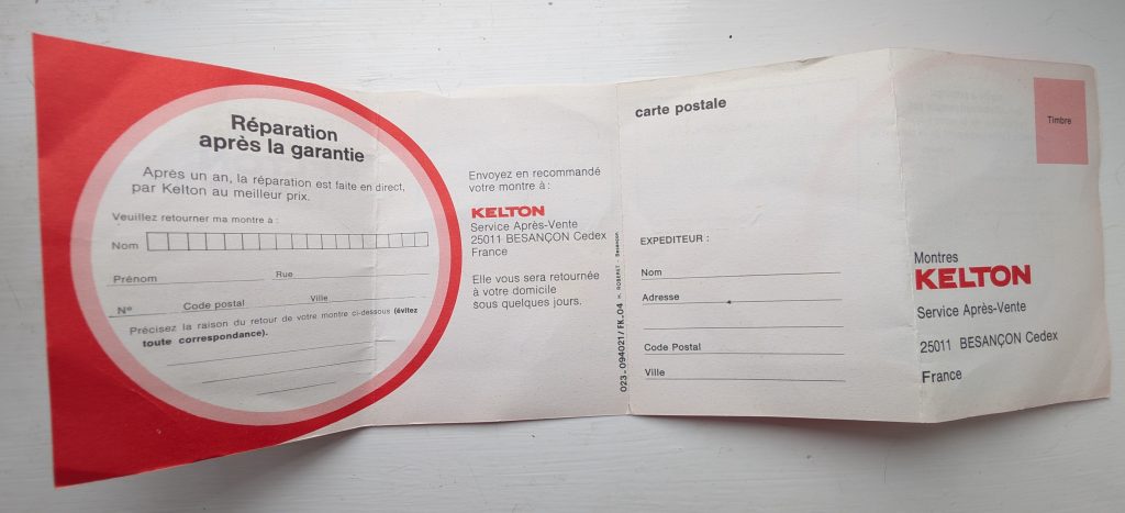 Kelton 1978 fun timer watche papers