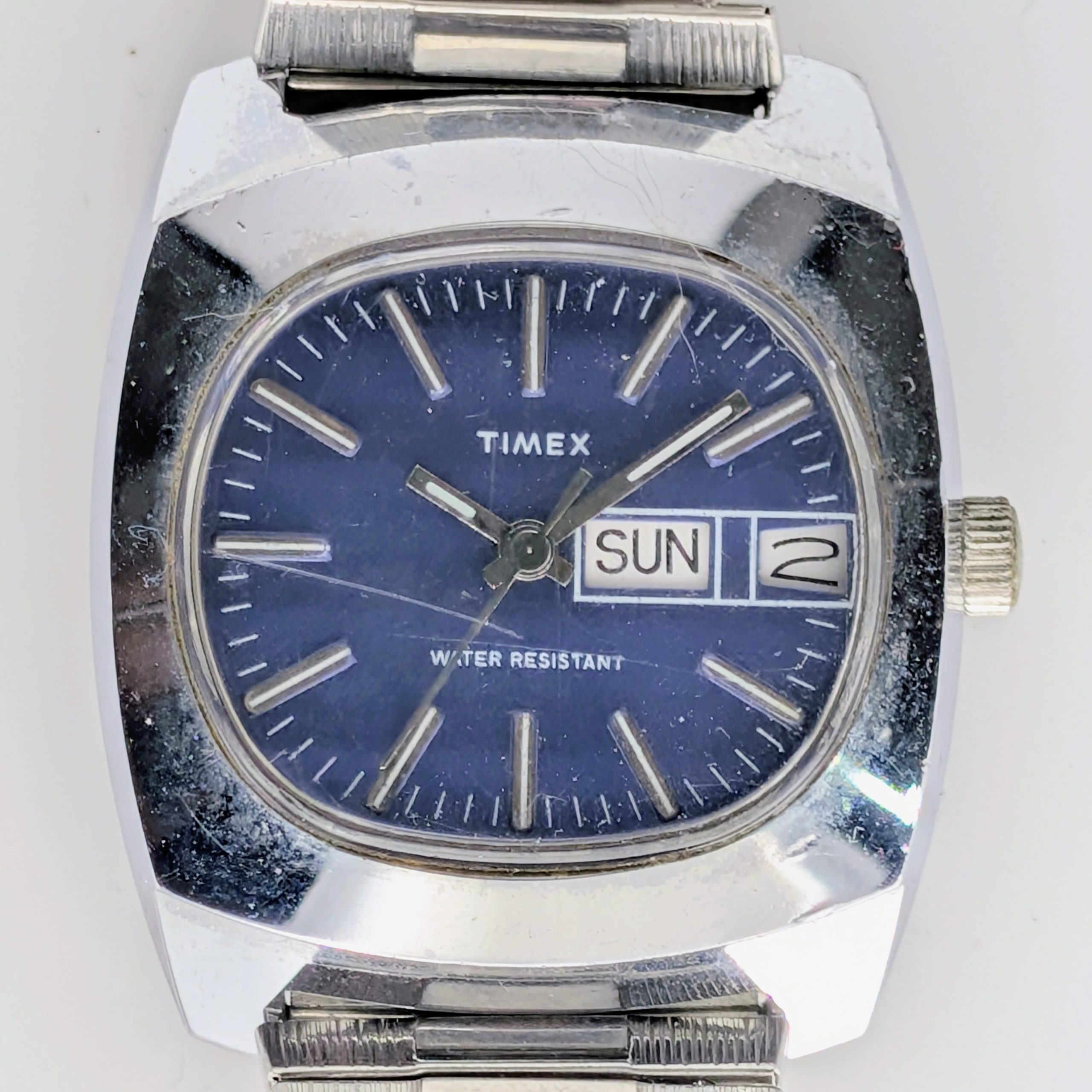 Timex Marlin Day Date Blue TV 28769 10679 [1979]