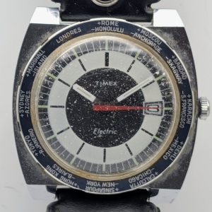 Timex Electric World Time Day Date Watch 77971 4173 [1973]
