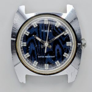 Timex Marlin Watch, Moire Dial 23050 02475 [1975]