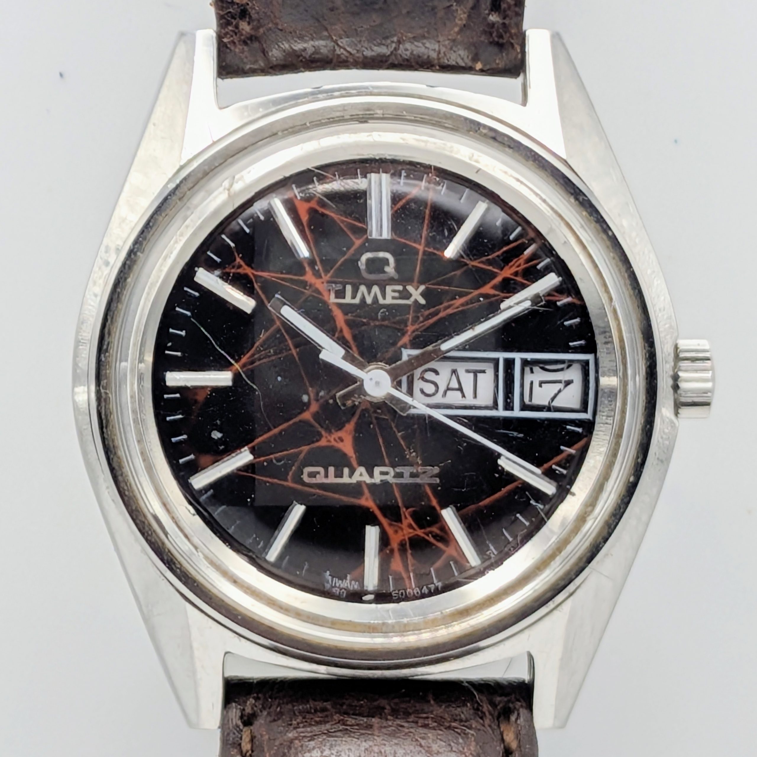 Timex Quartz Marbelized Watch 98950 06477 [1977]