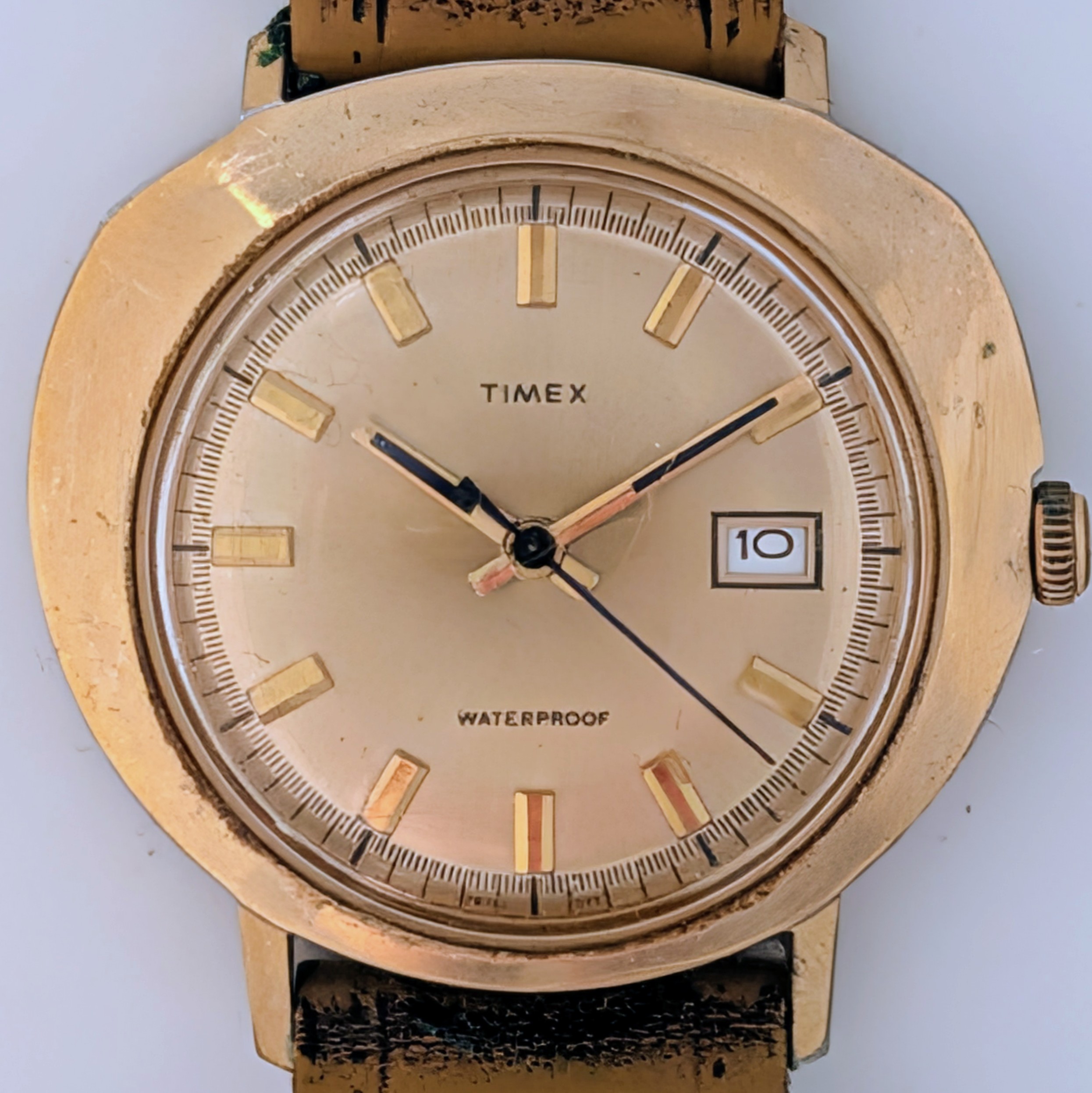 Timex Marlin Calendar Asymetrical Watch 28761 2573 [1973]
