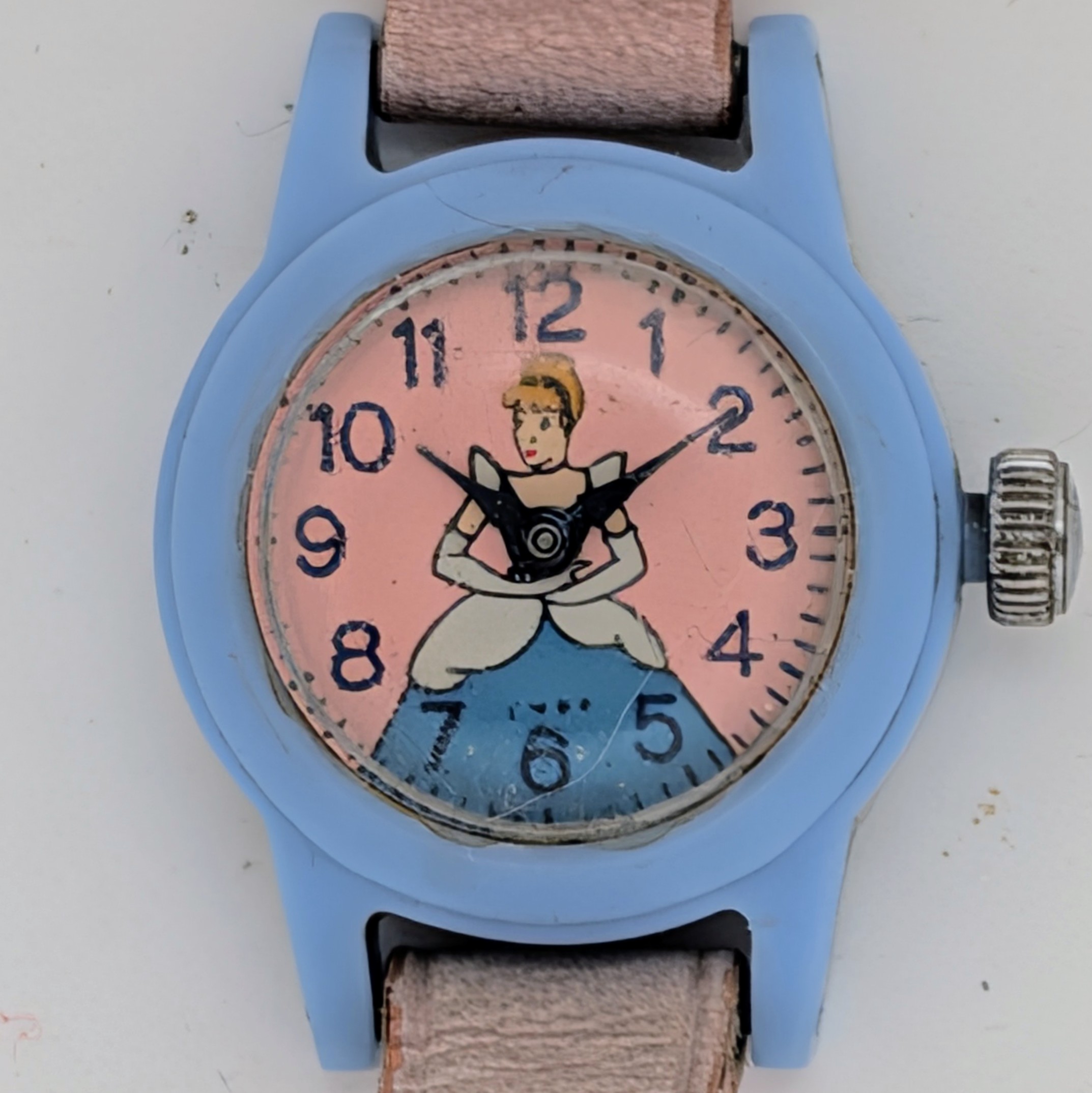 Timex Cinderella Watch, Sportster, Blue Plastic Case [1956]